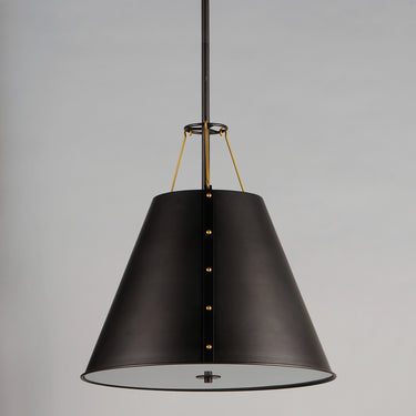 Maxim Lighting Trestle 3-Light Pendant Oil Rubbed Bronze/Antique Brass