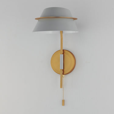 Maxim Lighting Lucas Sconce with Switch Natural Aged Brass