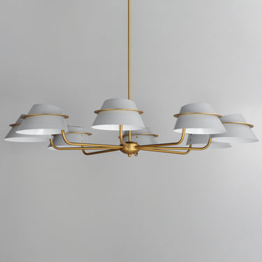 Maxim Lighting Lucas 8-Light Chandelier Natural Aged Brass