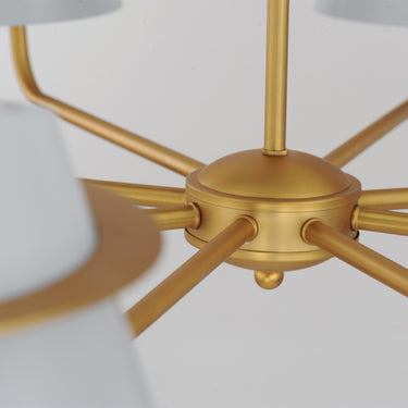 Maxim Lighting Lucas 8-Light Chandelier Natural Aged Brass