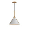 Maxim Lighting Lucas Pendant Light French Gray/Natural Aged Brass