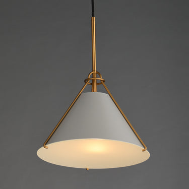 Maxim Lighting Lucas Pendant Light French Gray/Natural Aged Brass