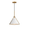 Maxim Lighting Lucas Pendant White/Natural Aged Brass