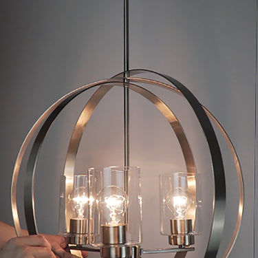 Maxim Lighting Sentinel 3-Light Pendant Satin Nickel