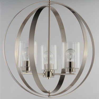 Maxim Lighting Sentinel 3-Light Pendant Satin Nickel