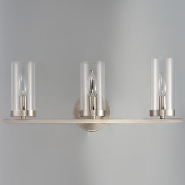 Maxim Lighting Sentinel 3-Light Bath Vanity Satin Nickel