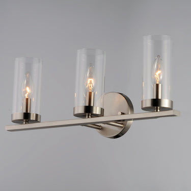 Maxim Lighting Sentinel 3-Light Bath Vanity Satin Nickel