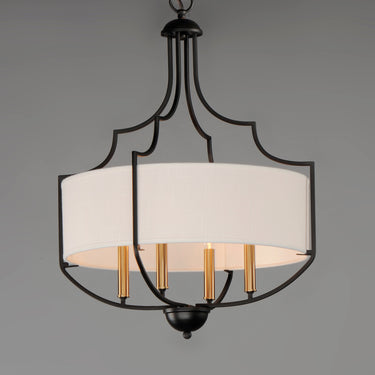 Maxim Lighting Savant 4-Light Chandelier Bronze/Antique Brass