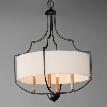 Maxim Lighting Savant 4-Light Chandelier Bronze/Antique Brass