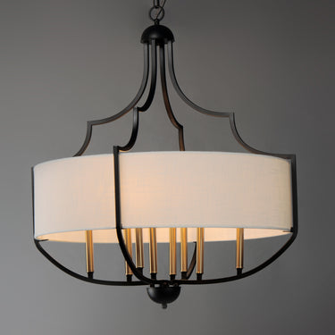 Maxim Lighting Savant 8-Light Chandelier Bronze/Antique Brass