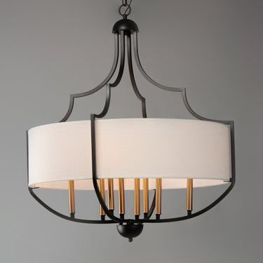 Maxim Lighting Savant 8-Light Chandelier Bronze/Antique Brass