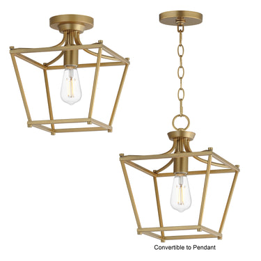Maxim Lighting Clifton Pendant/Semi-Flush Natural Aged Brass