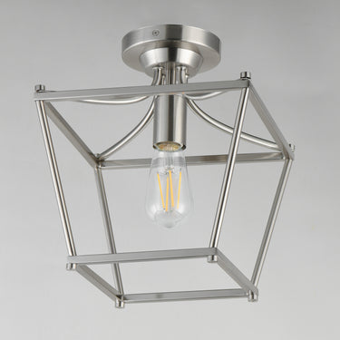 Maxim Lighting Clifton Pendant/Semi-Flush Satin Nickel