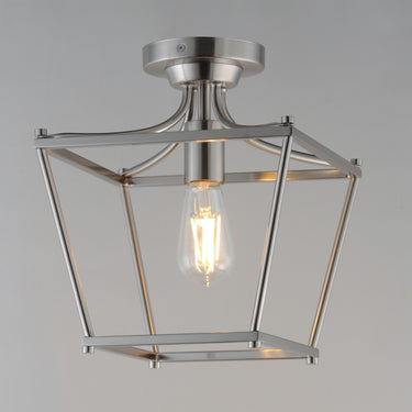 Maxim Lighting Clifton Pendant/Semi-Flush Satin Nickel