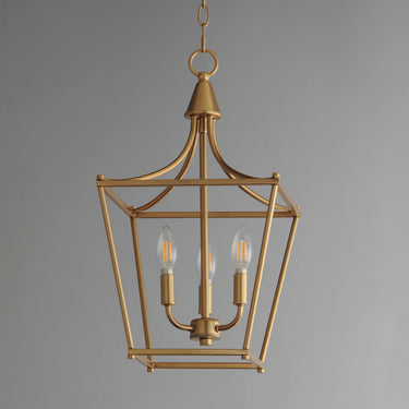 Maxim Lighting Clifton 3-Light Pendant Natural Aged Brass
