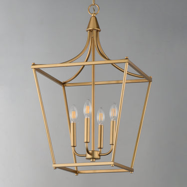 Maxim Lighting Clifton 4-Light Pendant Natural Aged Brass