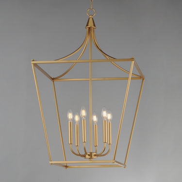 Maxim Lighting Clifton 6-Light Pendant Natural Aged Brass