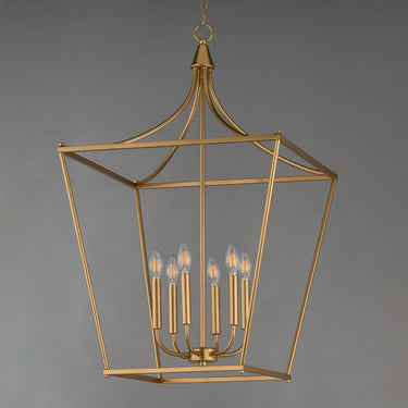 Maxim Lighting Clifton 6-Light Pendant Natural Aged Brass
