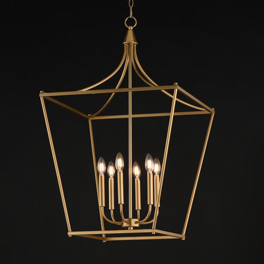 Maxim Lighting Clifton 6-Light Pendant Natural Aged Brass