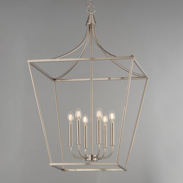 Maxim Lighting Clifton 6-Light Pendant Satin Nickel