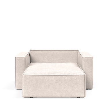 Compact Newilla Lounger Chair with Under-Seat Storage in 255 Adario Basmati Ideal for Guest Rooms and Home Offices