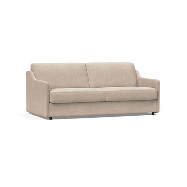 Carnell Sleeper Sofa With Slope Arms in 257 Adario Taupe modern queen-size sofa bed by Innovation Living