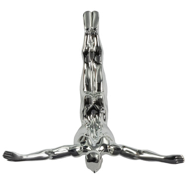 Finesse Decor Diver 22" Wall Decor Sculpture Chrome