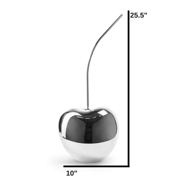 Finesse Decor Large Chrome Cherry Sculpture 25" Tall
