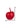 Finesse Decor Solid Color Apple Sculpture - Red 