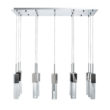 Finesse Decor Rectangular Crystal Chandelier 15 Light