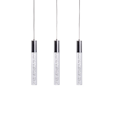 Finesse Decor Acrylic Cylinder Chandelier 3 Light