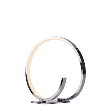 Finesse Decor Circular Design LED Table Lamp Chrome