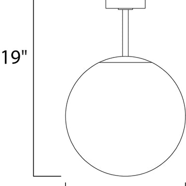 Maxim Lighting Vesper Semi-Flush Satin Brass/Black