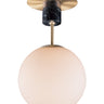 Maxim Lighting Vesper Semi-Flush Satin Brass/Black