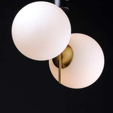 Maxim Lighting Vesper 2-Light Semi-Flush Satin Brass/Black