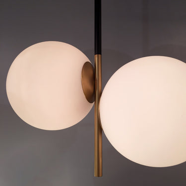 Maxim Lighting Vesper 2-Light Pendant Satin Brass/Black