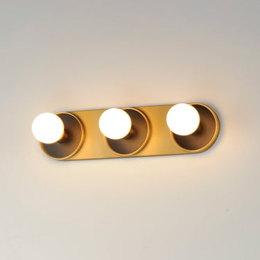 Maxim Lighting Hollywood 3-Light Sconce Black/Natural Aged Brass