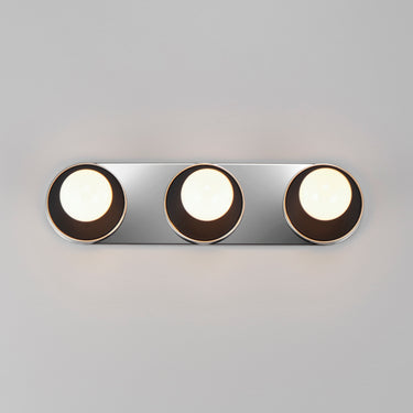 Maxim Lighting Hollywood 3-Light Sconce Black/Polished Chrome