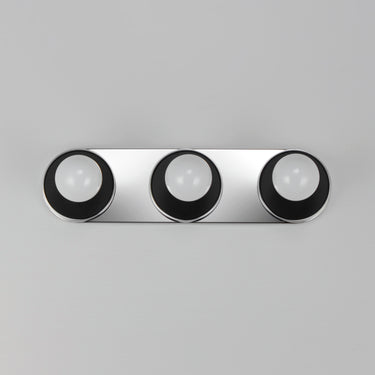 Maxim Lighting Hollywood 3-Light Sconce Black/Polished Chrome