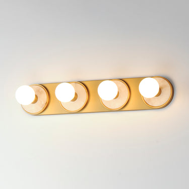 Maxim Lighting Hollywood Stone 4-Light Sconce Whit Alabaster/Natural Aged Brass
