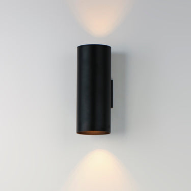 Maxim Lighting Outpost 2-Light 15"H Outdoor Wall Sconce Black