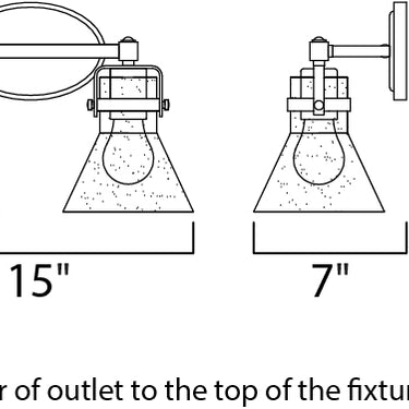 Maxim Lighting Seafarer 2-Light Bath Vanity With Bulbs Oil Rubbed Bronze