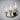 Maxim Lighting Goblet 3-Light Bath Vanity Black/Satin Nickel