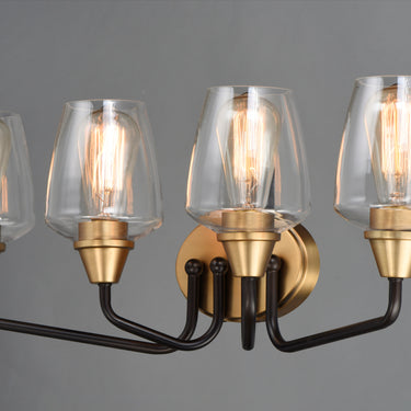 Maxim Lighting Goblet 4-Light Bath Vanity Bronze/Antique Brass