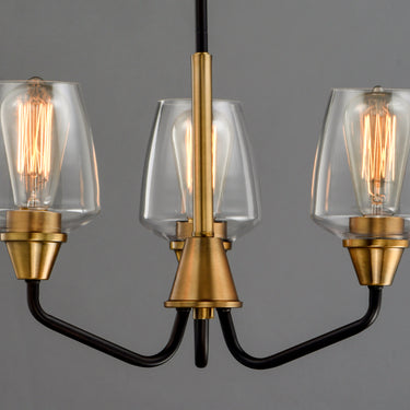 Maxim Lighting Goblet 3-Light Chandelier Bronze/Antique Brass