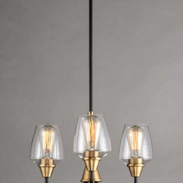 Maxim Lighting Goblet 3-Light Chandelier Bronze/Antique Brass