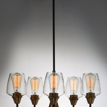 Maxim Lighting Goblet 5-Light Chandelier Bronze/Antique Brass