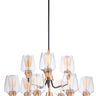Maxim Lighting Goblet 9-Light Chandelier Bronze/Antique Brass