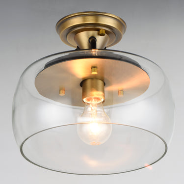 Maxim Lighting Goblet Semi Flush Mount Bronze/Antique Brass