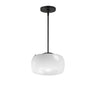 Maxim Lighting Glazed Pendant White/Black